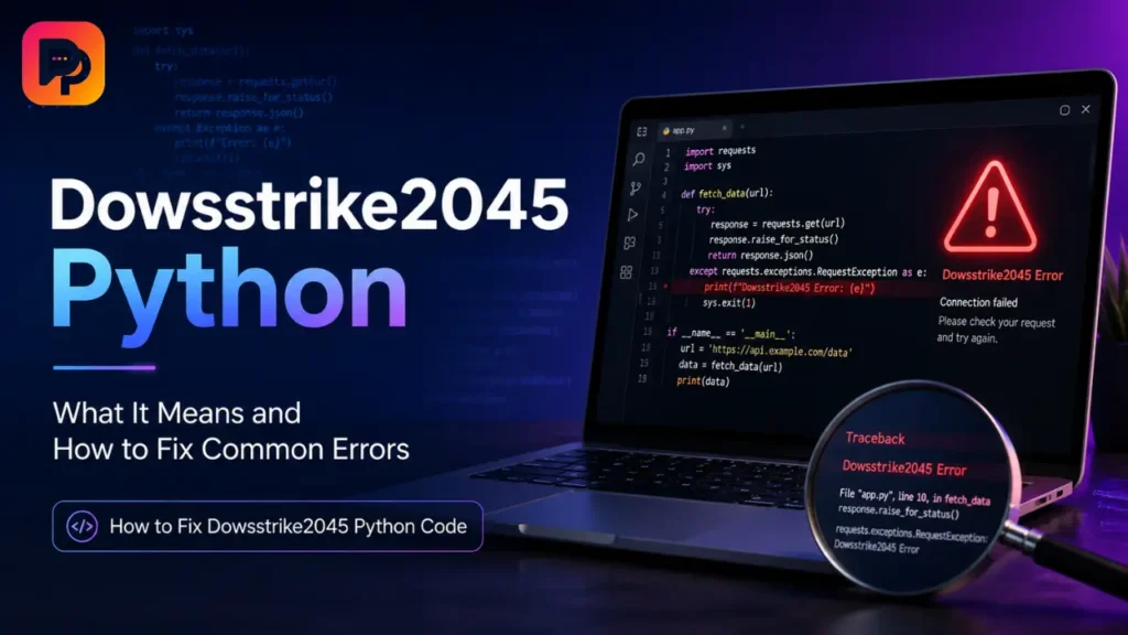 how to fix dowsstrike2045 python code